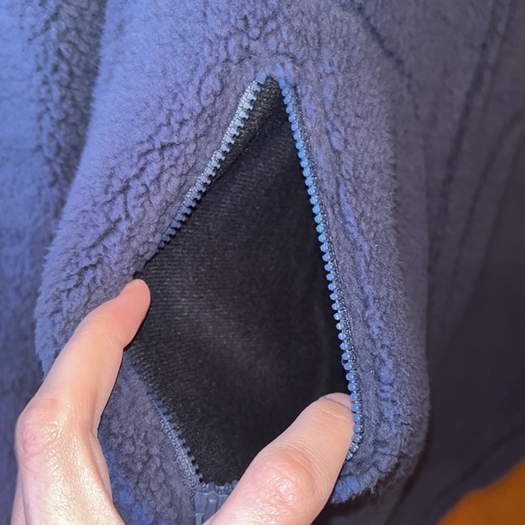 Women’s Columbia full zip Sherpa fleece navy jacket-size small - Picture 4 of 11